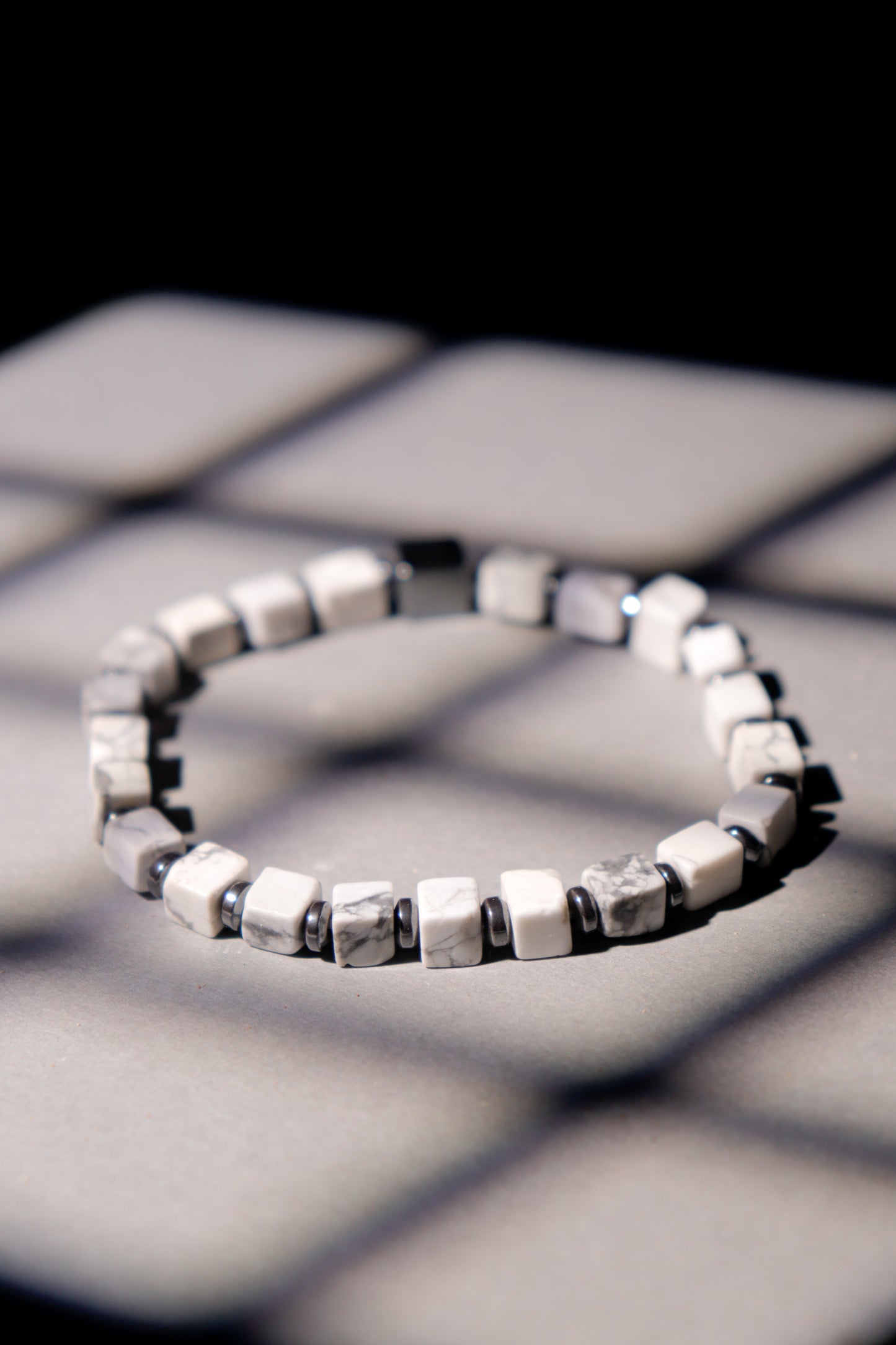 White Howlite Natural Stone Bracelet