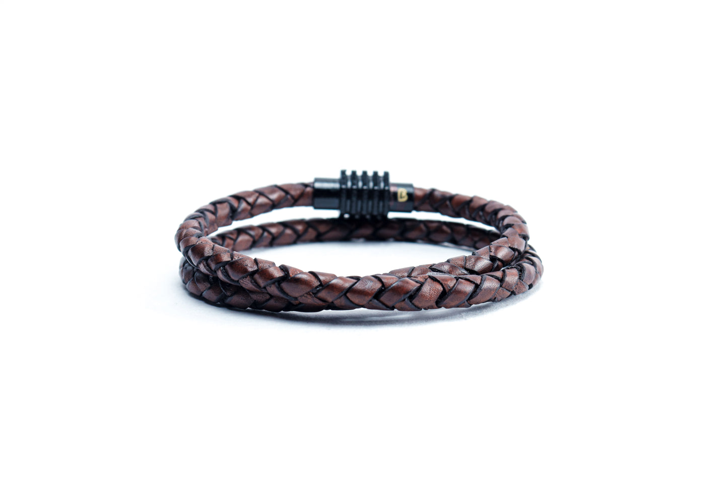 Eternity Looped Brown Leather Bracelet with Magsnap