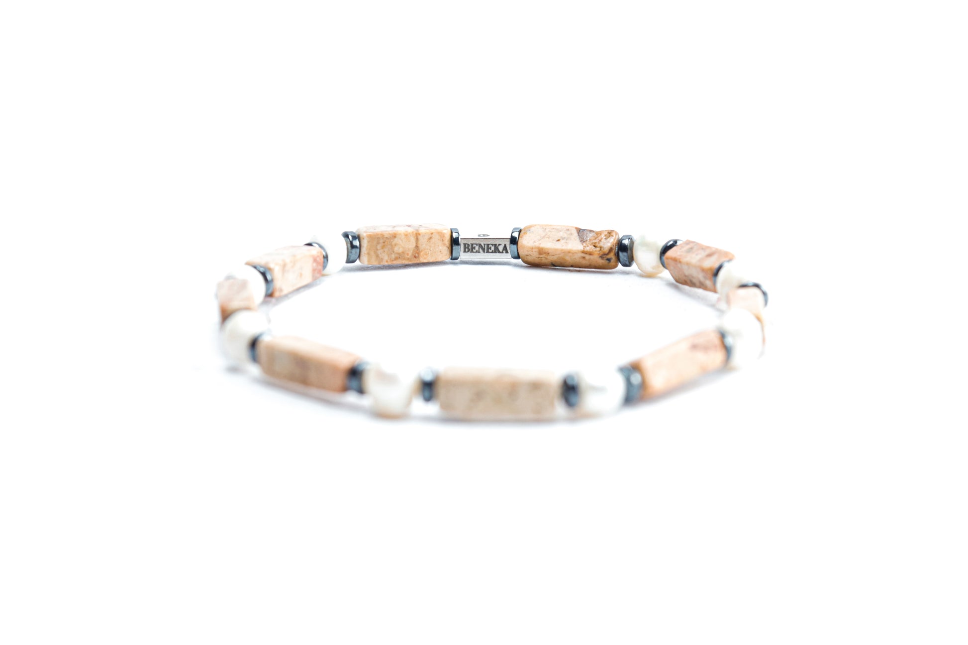 Landscape Jasper & Pearl Bracelet