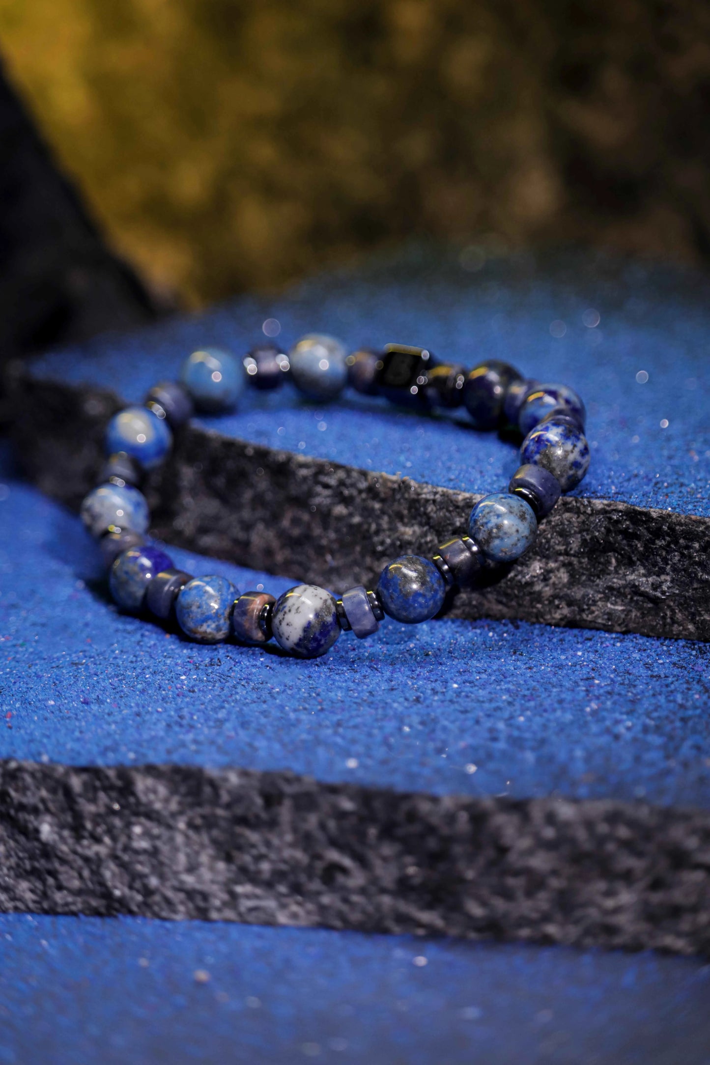 Shades Of Lapis Lazuli Natural Stone Bracelet