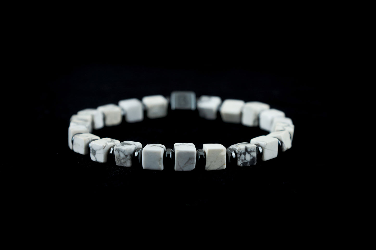White Howlite Natural Stone Bracelet