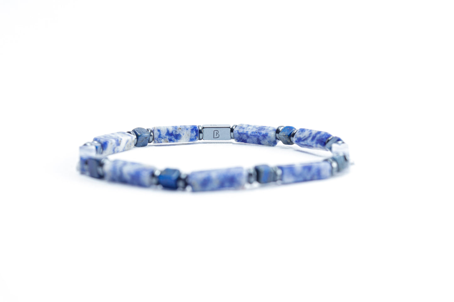 Multi shape Lapiz Lazuli Natural Stone Bracelet