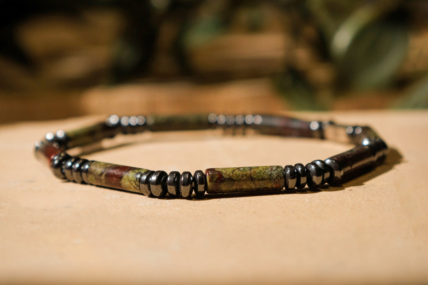 Natural Zoisite Stone Bracelet