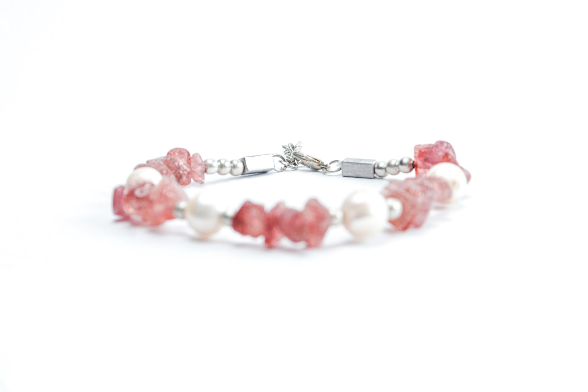 Pink Aventurine & Pearl Bracelet