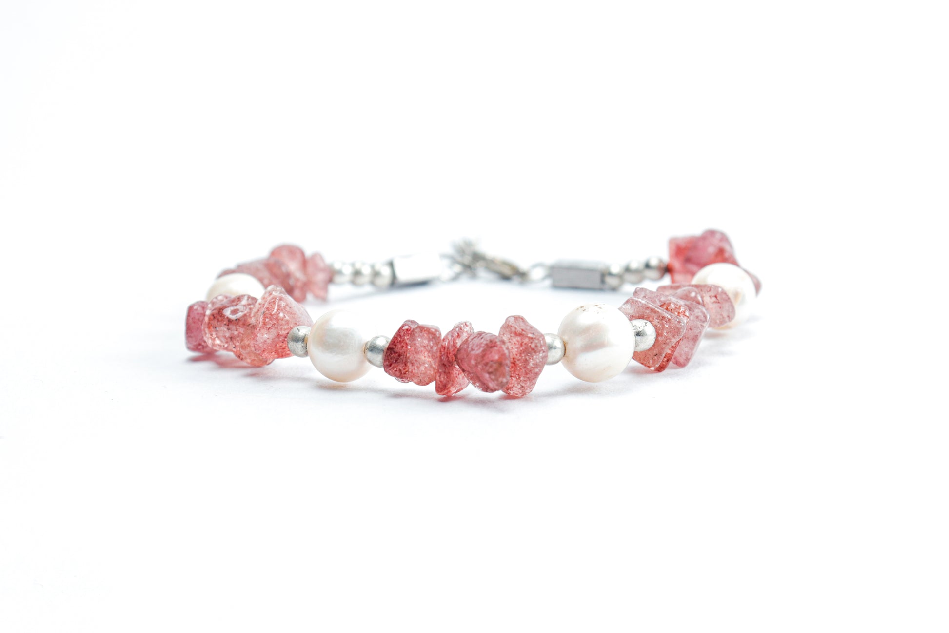 Pink Aventurine & Pearl Bracelet