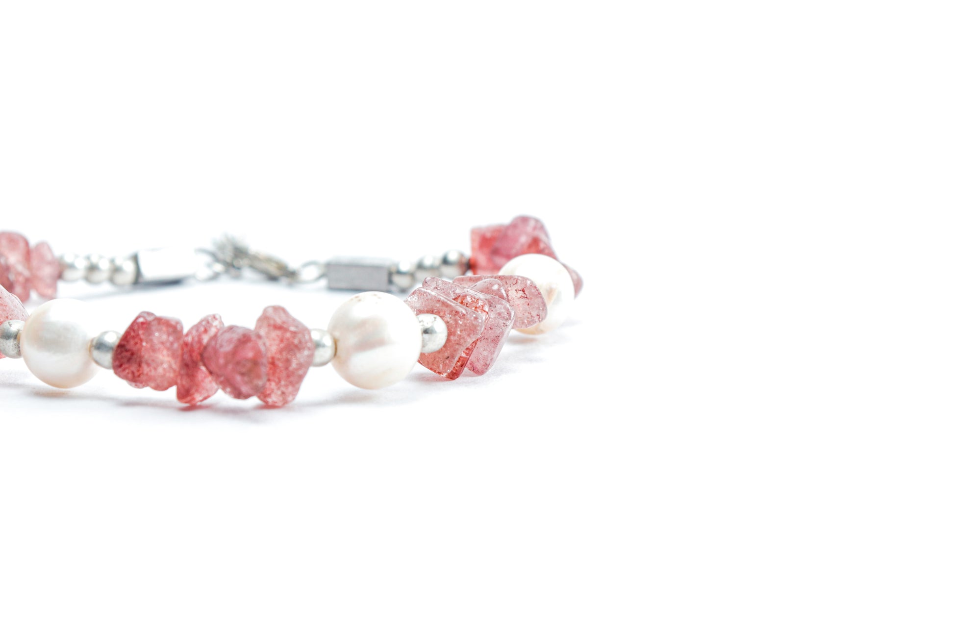 Pink Aventurine & Pearl Bracelet