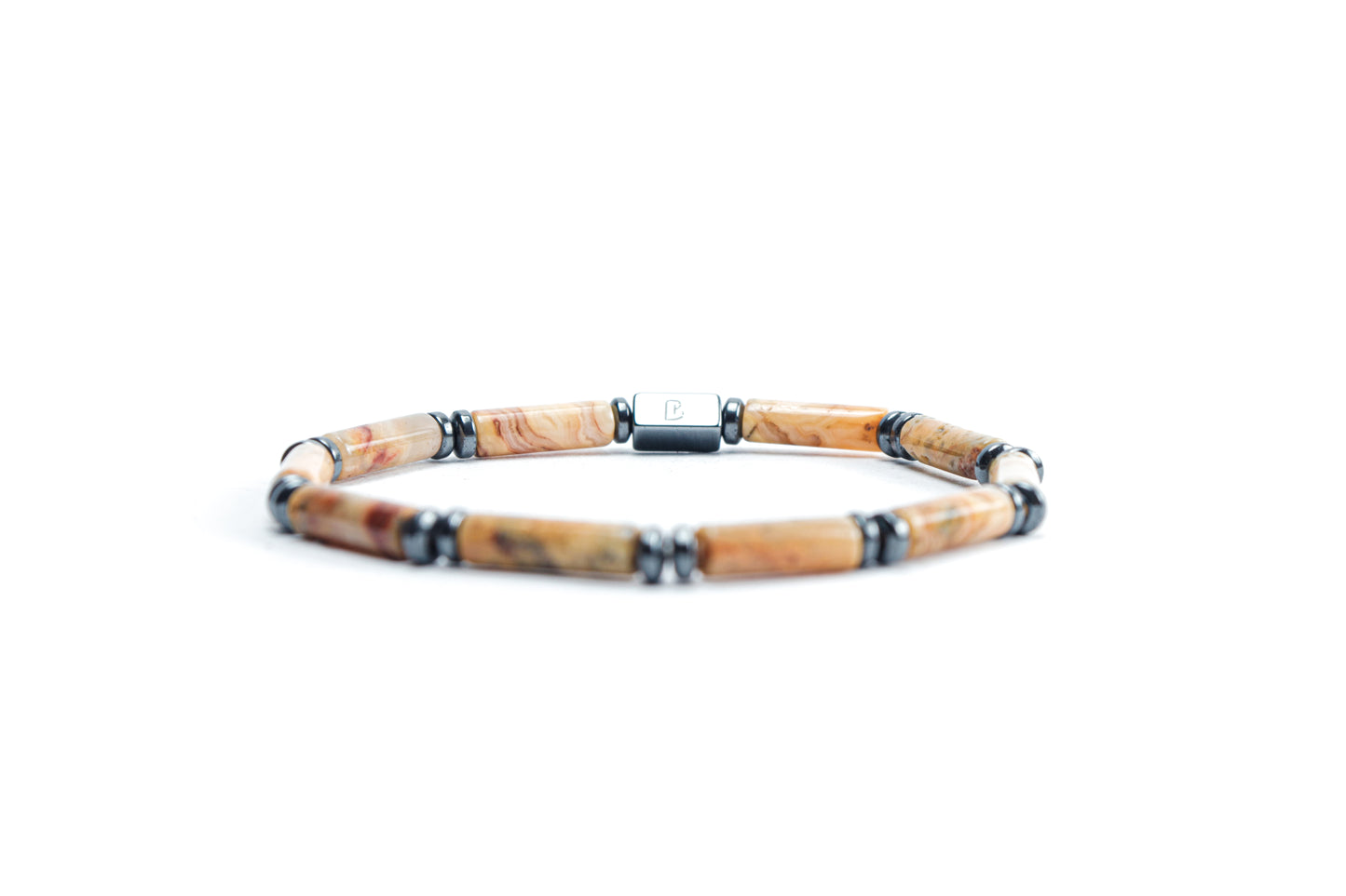 Tube Landscape Jasper Bracelet