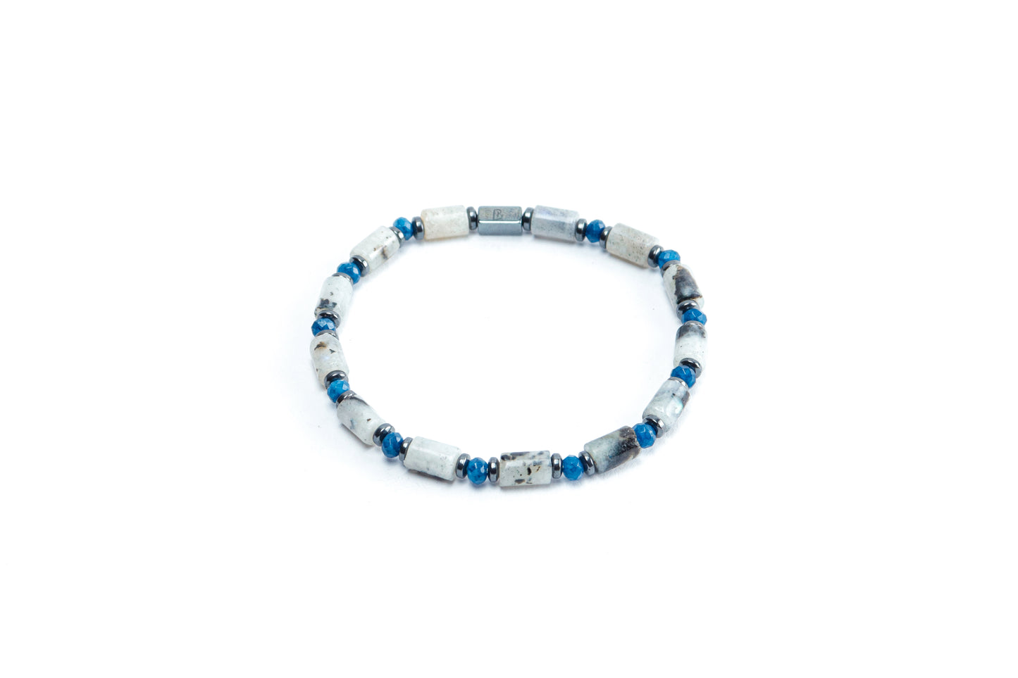 Tube Shaped Rainbow moon stone bracelet