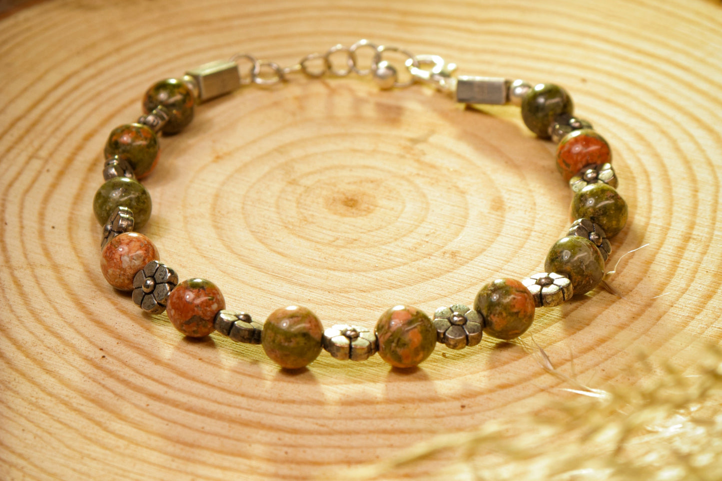 Unakite Jasper Bracelet