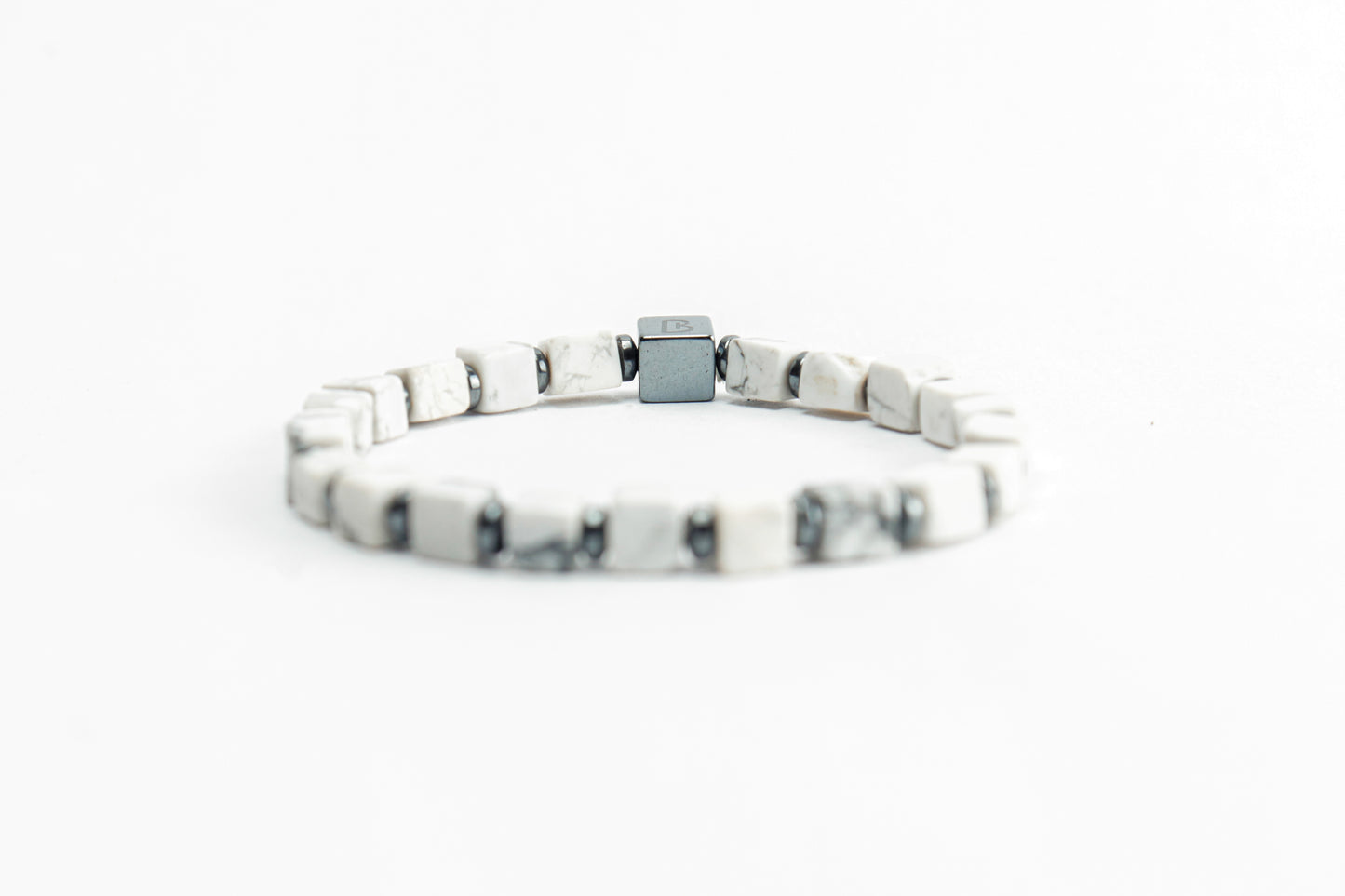 White Howlite Natural Stone Bracelet
