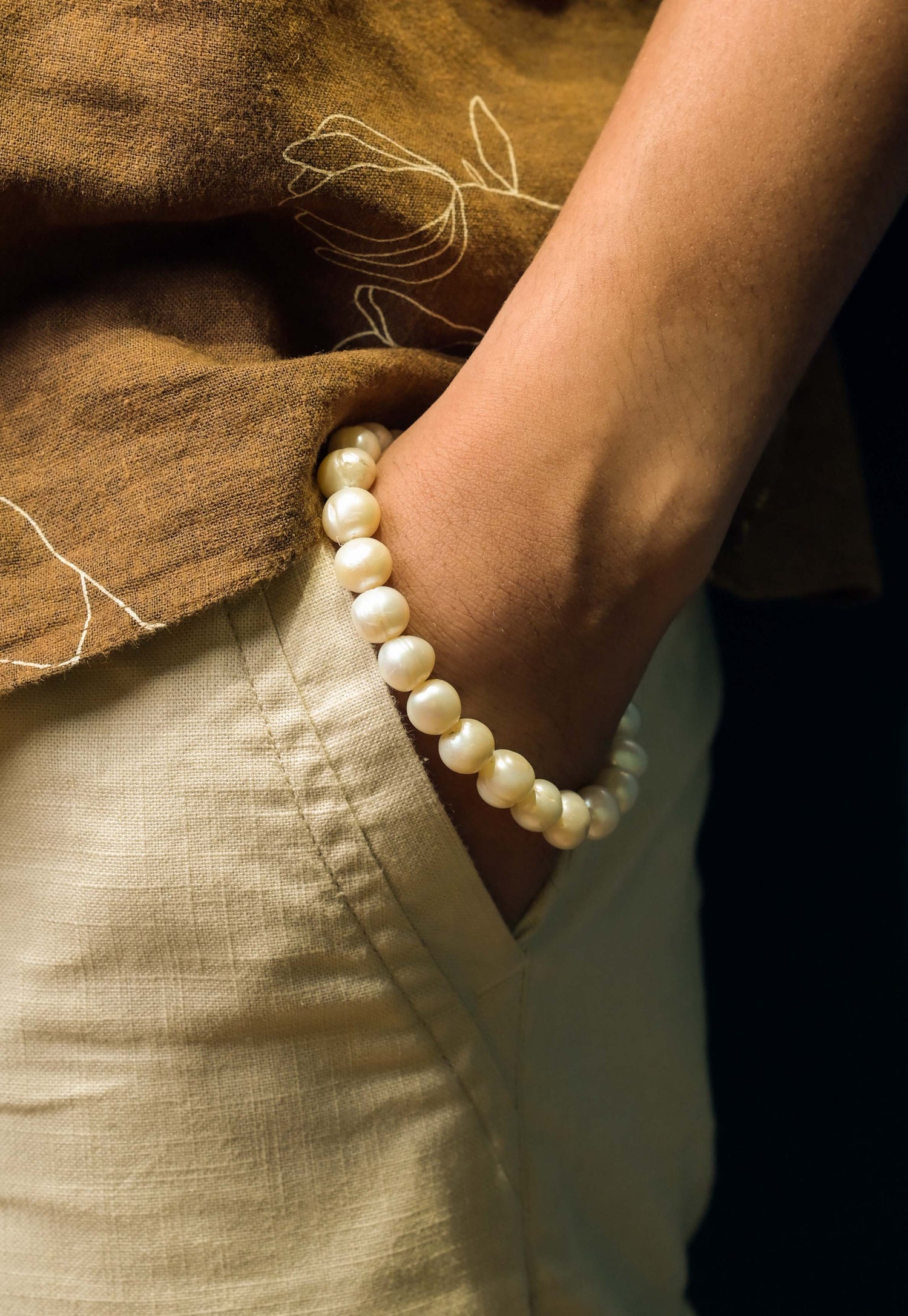 Men's Pearl Bracelet