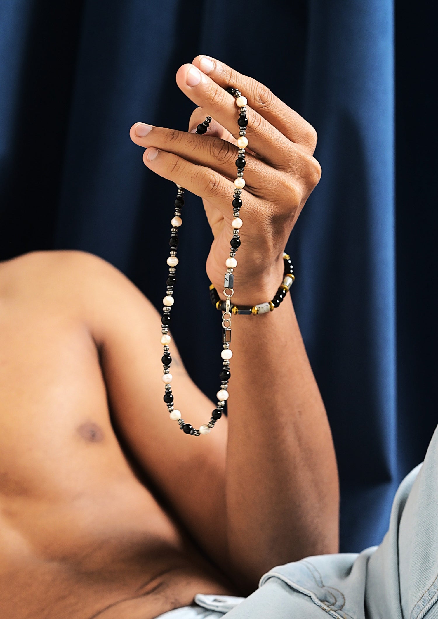 Men's Pearl Necklace