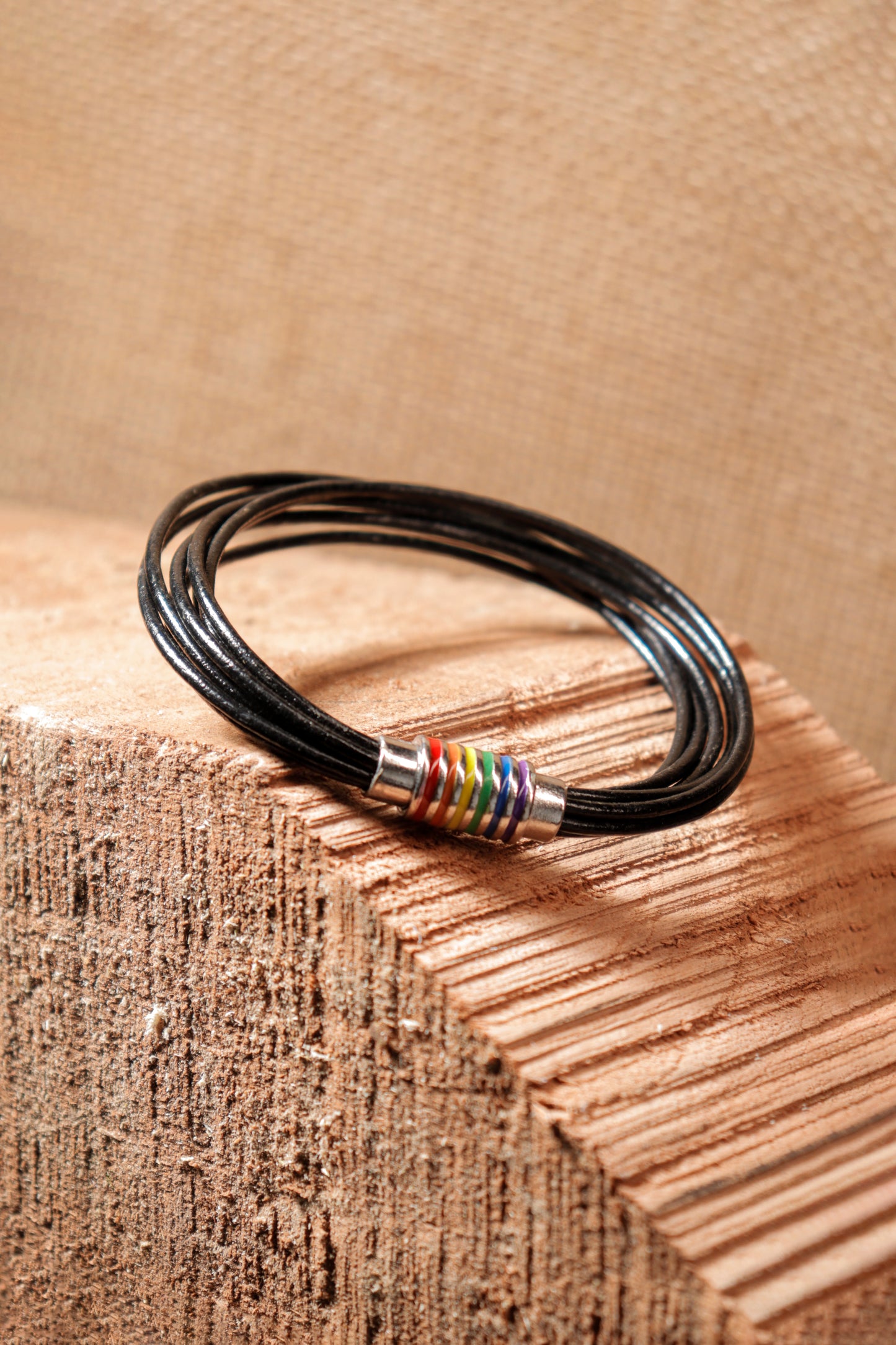 Classic Black Leather Bracelet