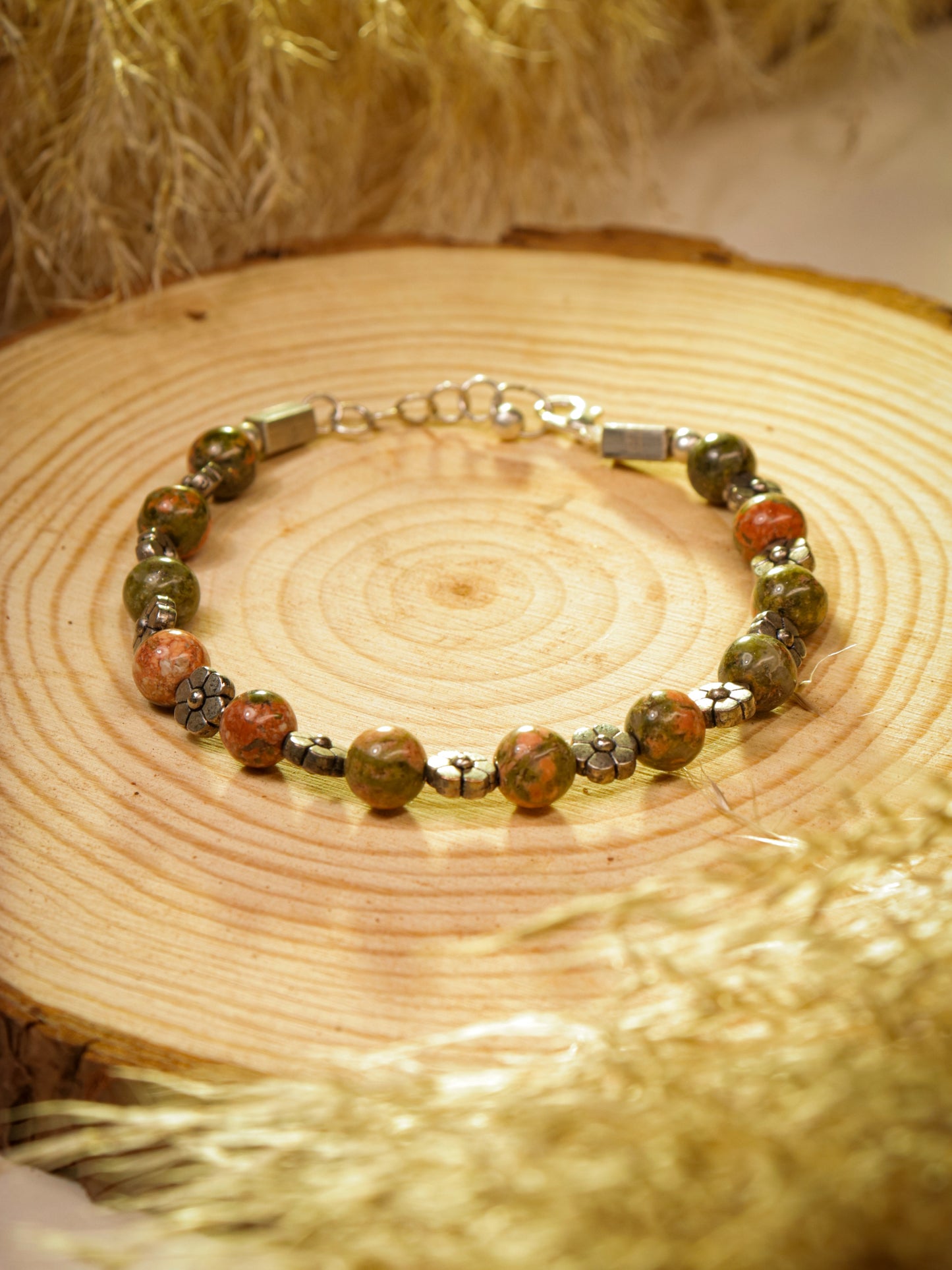 Unakite Jasper Bracelet