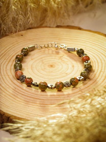Unakite Jasper Bracelet