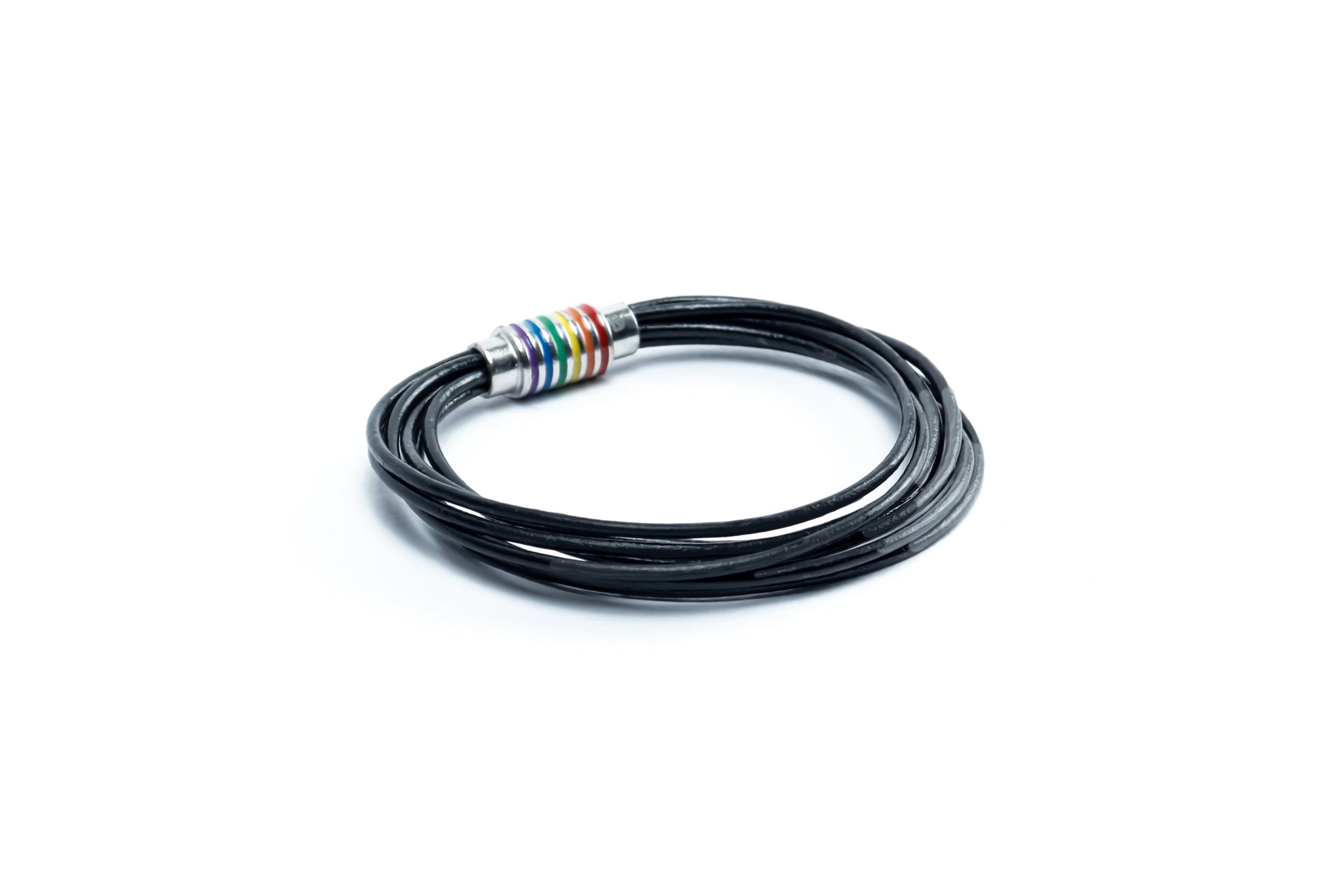 Classic Black Leather Bracelet