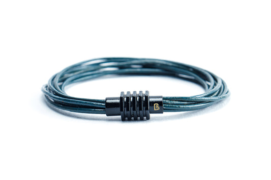Classic Green Leather Bracelet