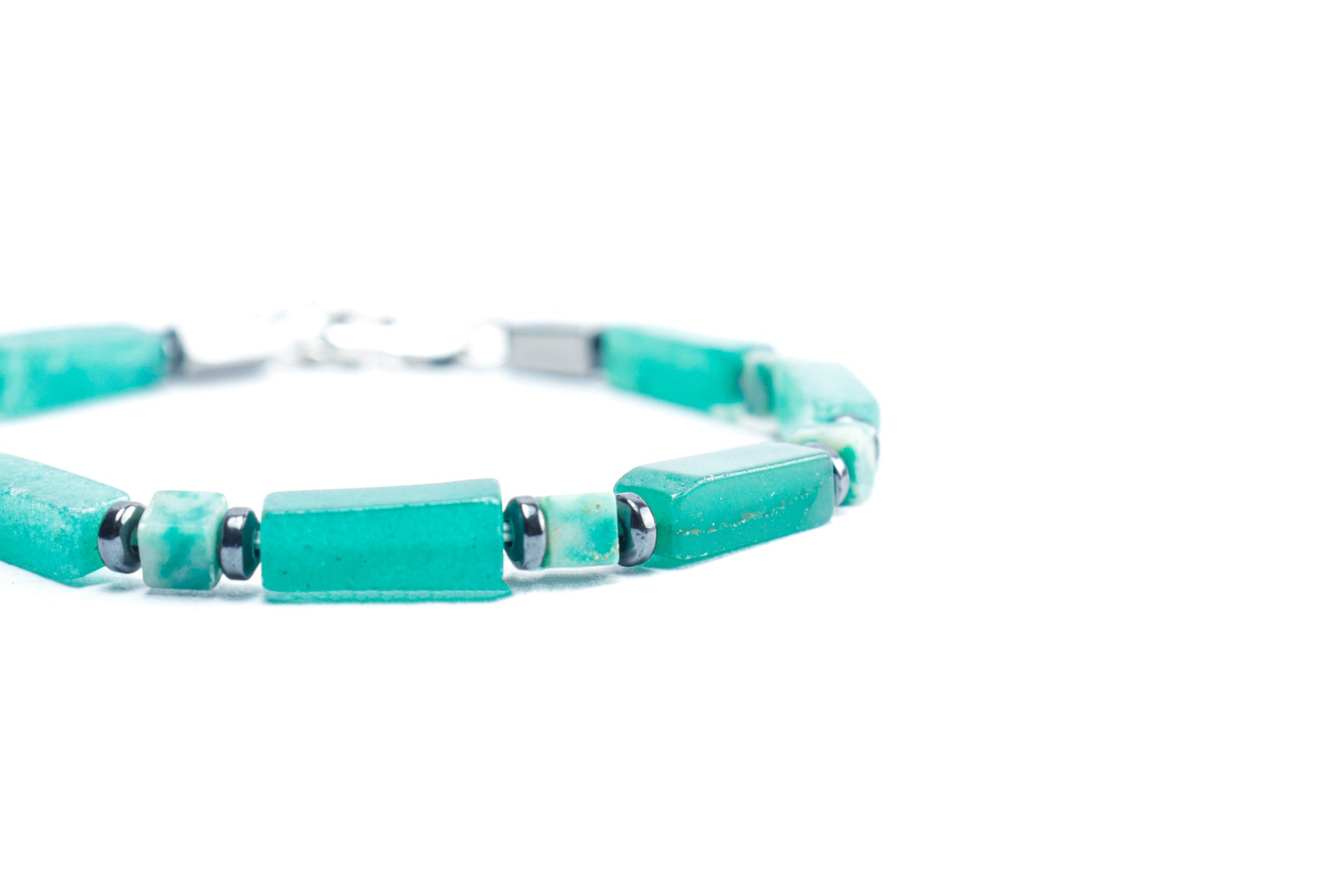 Green Aventurine & Natural Emerald Bracelet