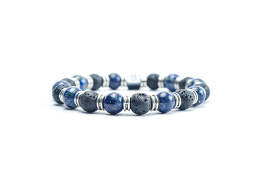 Lapis Lazuli & Lava Stone Bracelet
