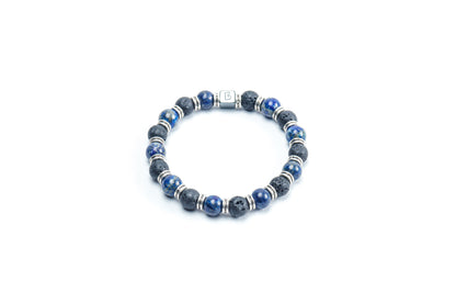 Lapis Lazuli & Lava Stone Bracelet