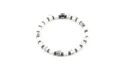 White Howlite Natural Stone Bracelet