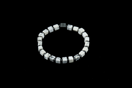 White Howlite Natural Stone Bracelet
