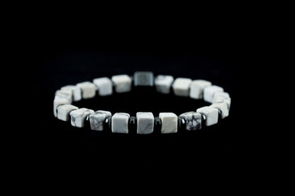 White Howlite Natural Stone Bracelet