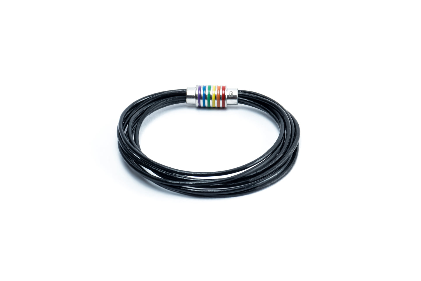 Classic Black Leather Bracelet