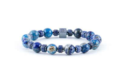 Shades Of Lapis Lazuli Natural Stone Bracelet