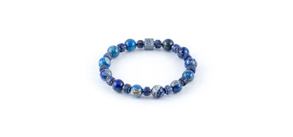 Shades Of Lapis Lazuli Natural Stone Bracelet