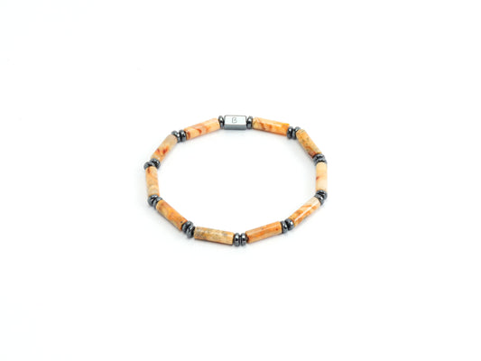Tube Landscape Jasper Bracelet