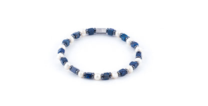 Lapis Lazuli & Sea Pearl Bracelet
