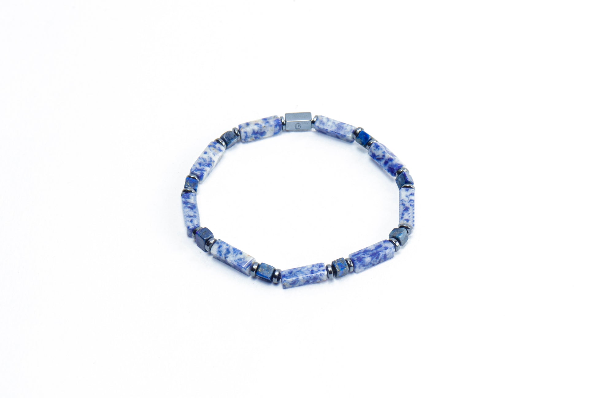 Multi shape Lapiz Lazuli Natural Stone Bracelet