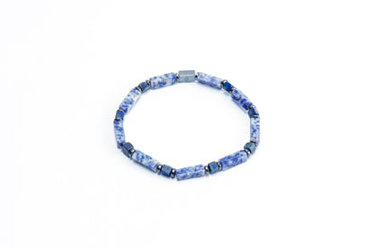 Multi shape Lapiz Lazuli Natural Stone Bracelet