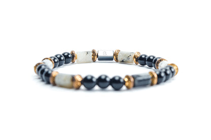 Rainbow Moon & Black Onyx Stone Bracelet