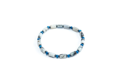 Tube Shaped Rainbow moon stone bracelet