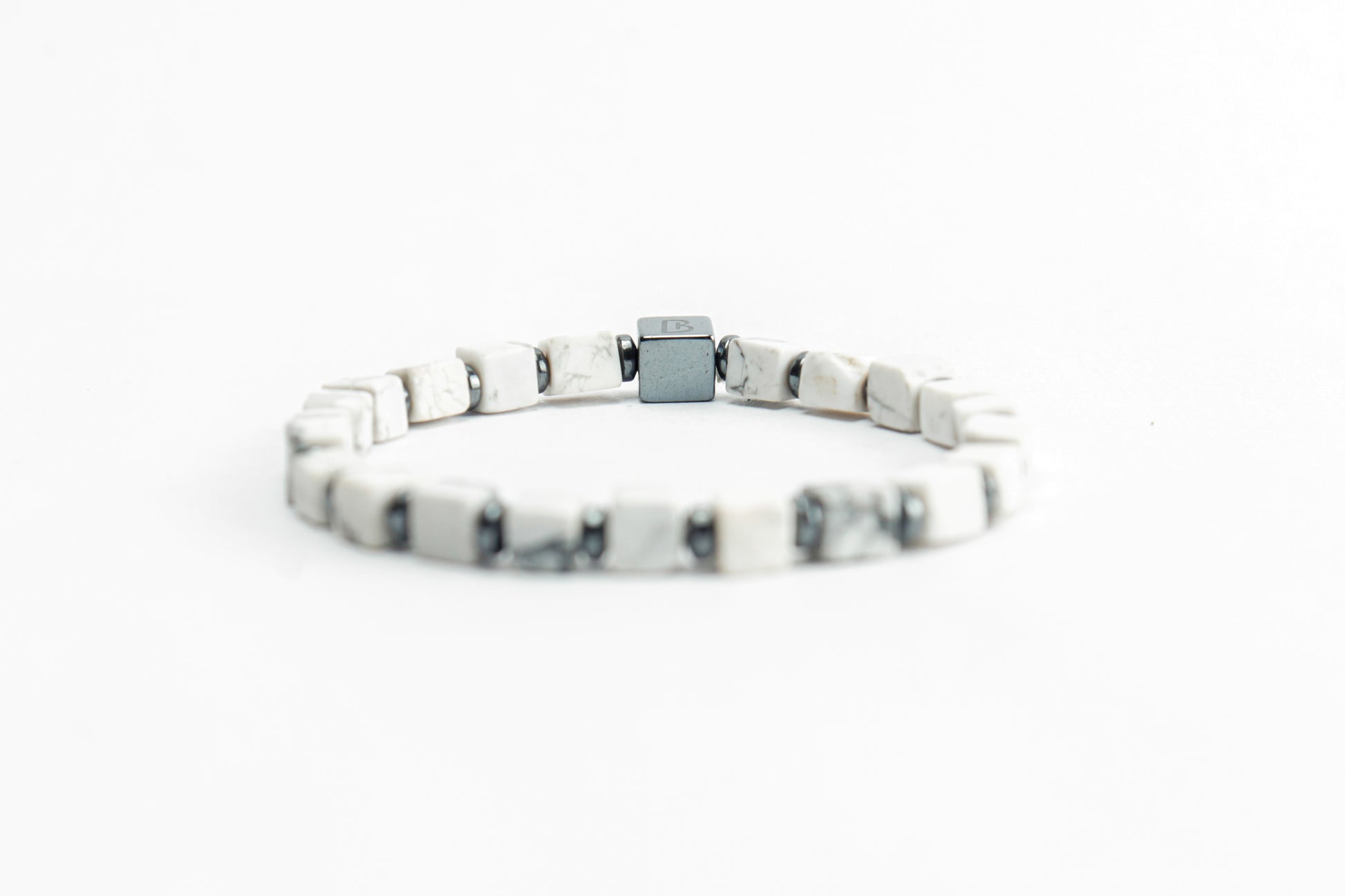 White Howlite Natural Stone Bracelet