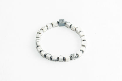 White Howlite Natural Stone Bracelet