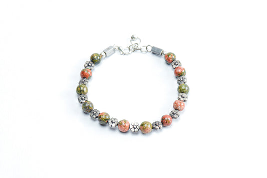 Unakite Jasper Bracelet
